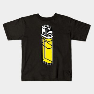 Yellow bic lighter - Digital drawing - Colour Kids T-Shirt